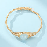 Bracelet Aigue Marine Laiton Doré – Porte-bonheur Feng Shui - Biloria