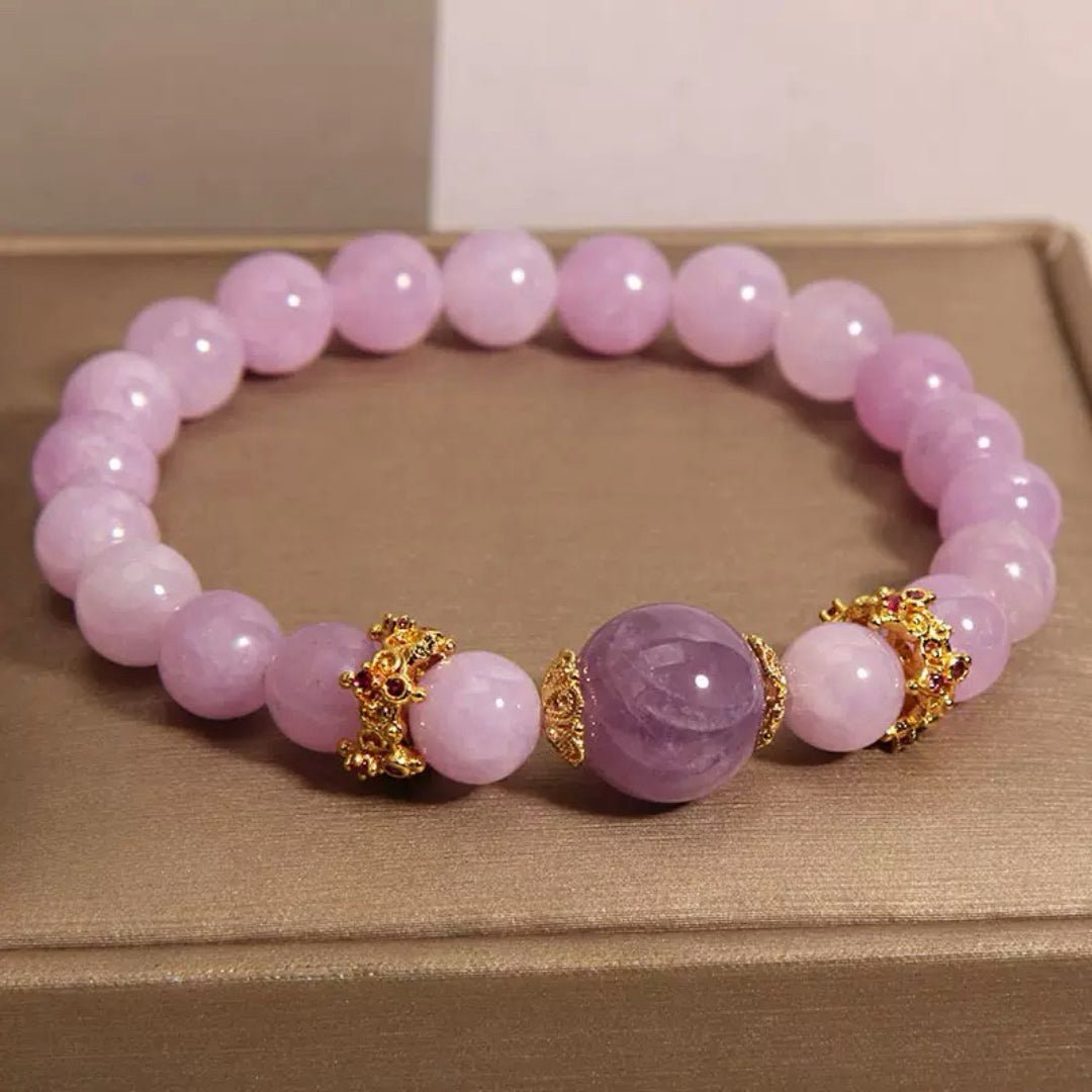 Bracelet Améthyste Lavande et Violette pour Sérénité et Intuition - Biloria