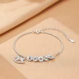 Bracelet Cheval Argent 925 – Breloque Équilibre Signe Astrologique - Biloria