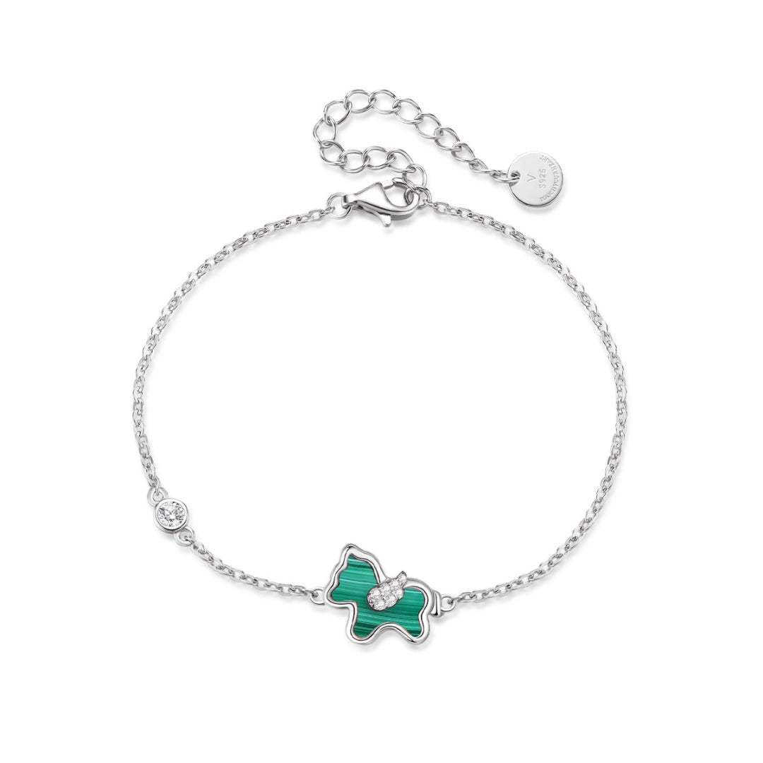 Bracelet Cheval Malachite Argent 925 – Énergie et Liberté - Biloria