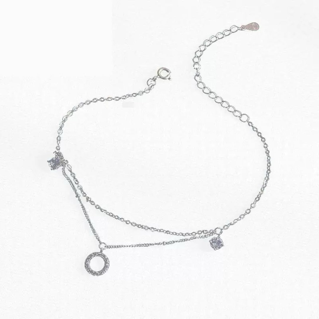 Bracelet Cheville Argent 925 Ajustable – Bijou Minimaliste - Biloria