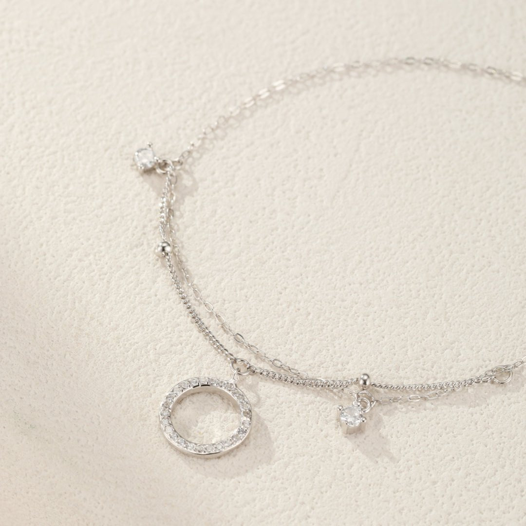 Bracelet Cheville Argent 925 Ajustable – Bijou Minimaliste - Biloria