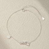 Bracelet Cheville Infini Zircon Argent 925 - Bijou Cadeau - Biloria