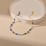 Bracelet Cheville Mauvais Œil Plaqué Or – Protection et Sérénité - Biloria