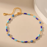 Bracelet Cheville Mauvais Œil Plaqué Or – Protection et Sérénité - Biloria