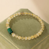 Bracelet Citrine Malachite pour l'Équilibre et la Sérénité - Biloria