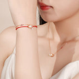 Bracelet Cordon Rouge et Perle : protection et élégance Feng Shui - Biloria