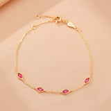 Bracelet Cornaline Douceur Intuitive Argent Plaqué Or 14k - Biloria