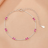 Bracelet Cornaline Rectangulaire Argent 925 – Bijou Énergie Passion - Biloria