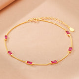 Bracelet Cornaline Rectangulaire Argent 925 – Bijou Énergie Passion - Biloria