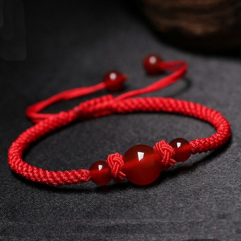 Bracelet couple Agate et Obsidienne – Union et protection - Biloria