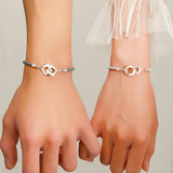 Bracelet Couple Argent 925 avec Gravure Personnalisée - Biloria