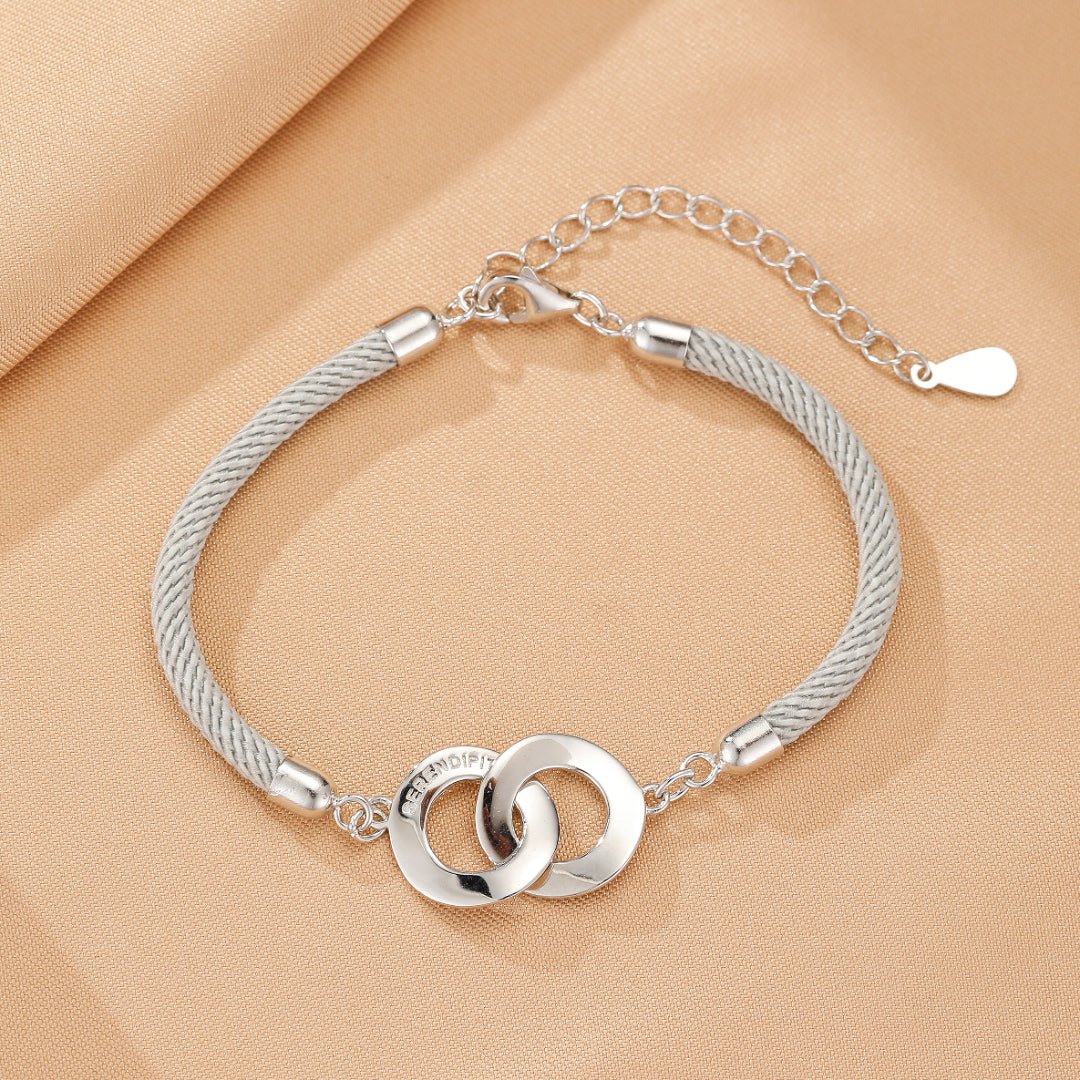 Bracelet Couple Argent 925 avec Gravure Personnalisée - Biloria