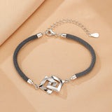 Bracelet Couple Argent 925 avec Gravure Personnalisée - Biloria