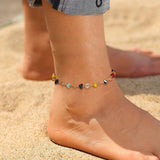 Bracelet de Cheville Agate – Un Cadeau Coloré pour la Joie - Biloria