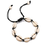 Bracelet de Cheville Coquillage pour Femme – Corde en Cire - Biloria