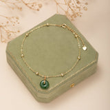 Bracelet de cheville Jade donut – Harmonie Feng Shui - Biloria