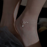Bracelet de Cheville Septentrion en Argent 925 avec Zircons - Biloria