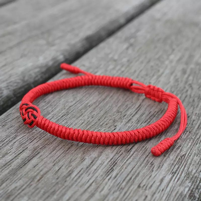 Bracelet Dragon Fil Rouge pour Bureau – Talisman Protection Chance - Biloria
