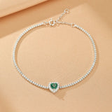 Bracelet Émeraude Argent 925 – Bijou Pierre Naturelle - Biloria