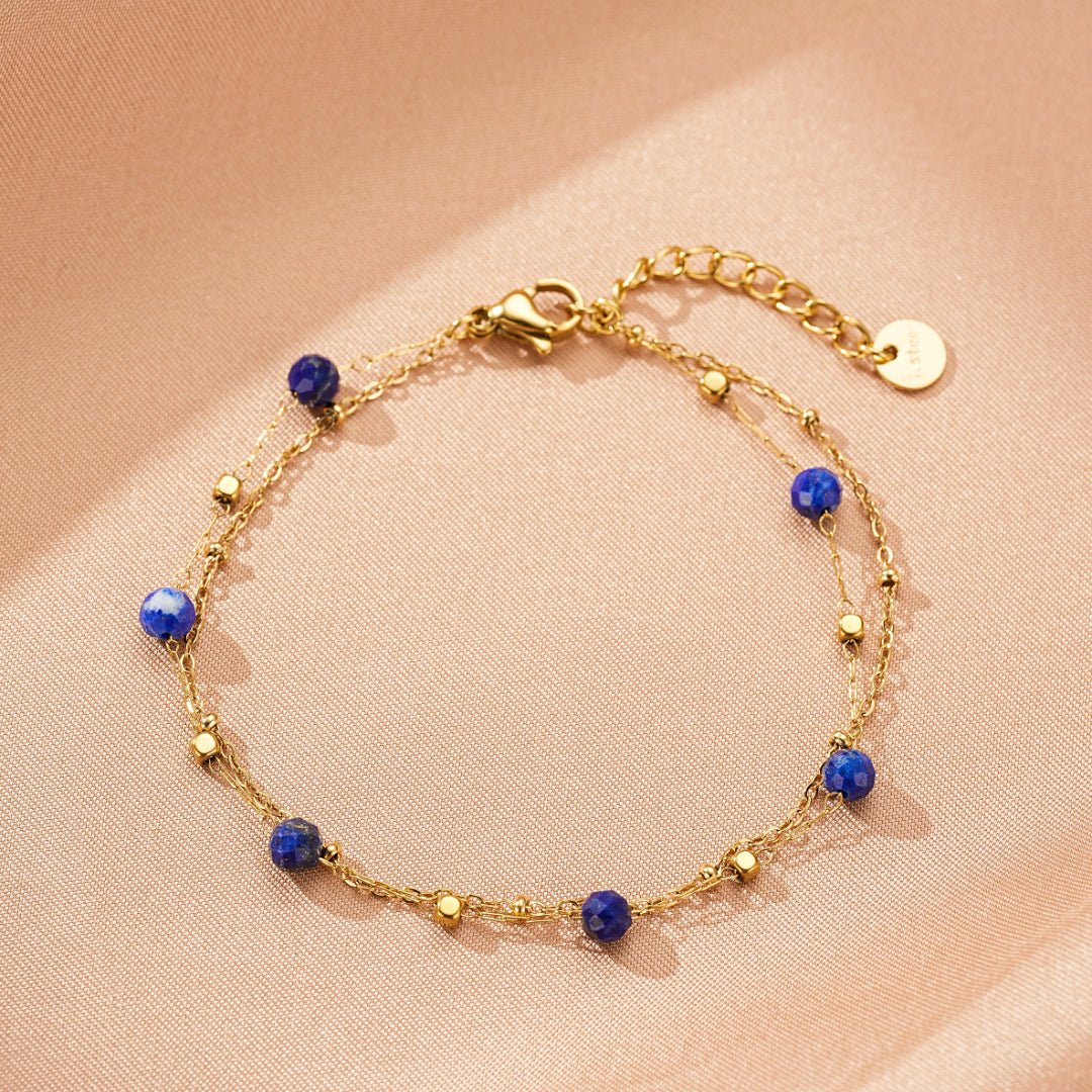 Bracelet en Amazonite et Lapis Lazuli – Bijou Féminin Constellé - Biloria