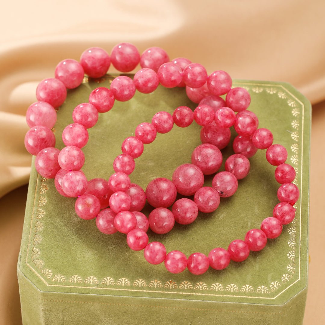 Bracelet en Rhodonite – Douceur Émotionnelle et Apaisement - Biloria