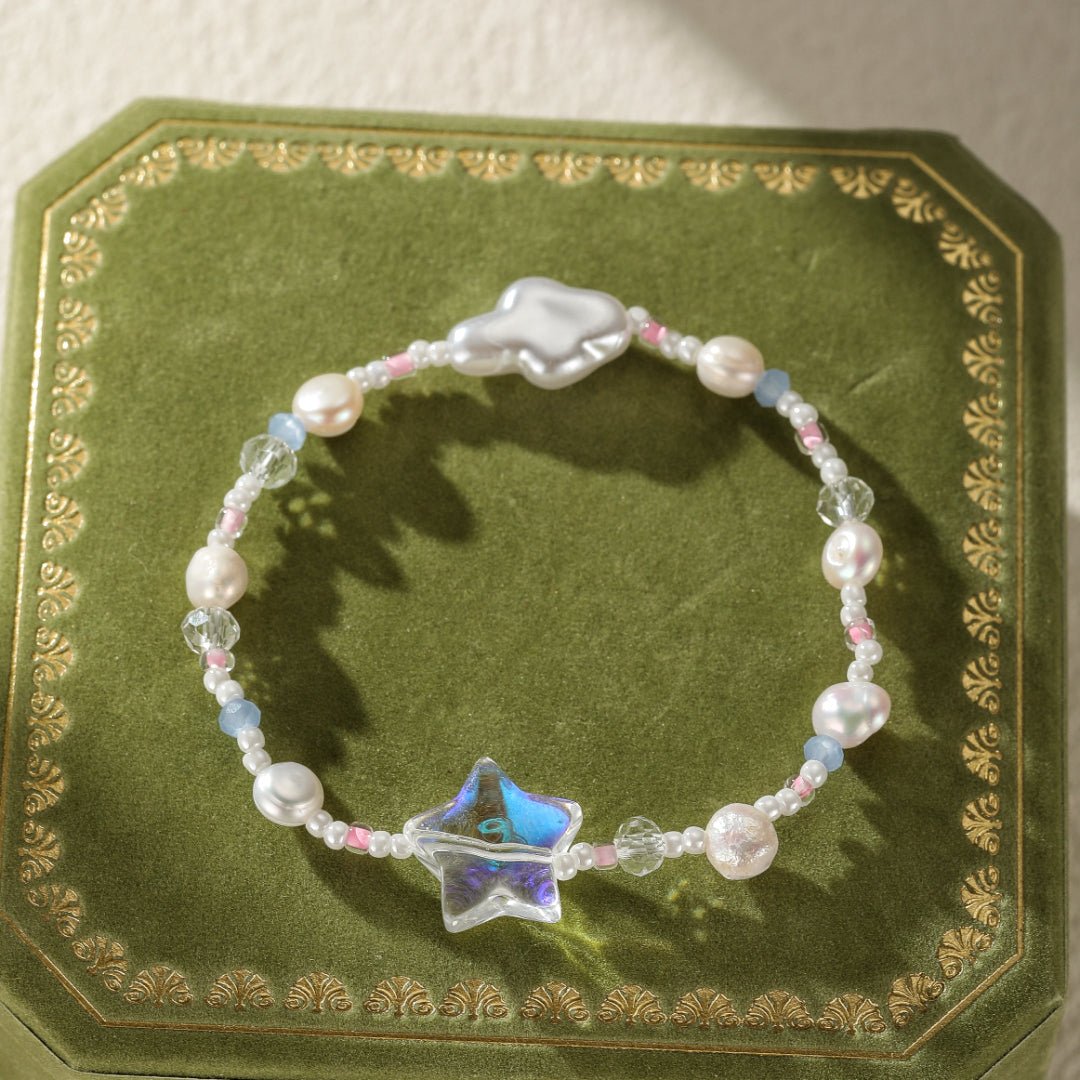 Bracelet Enfant Perles et Étoiles - Bijou Fille Coloré - Biloria