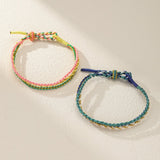 Bracelet Enfant Tressé Arc-en-Ciel Chanceux - Bijou Multicolore - Biloria
