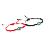 Bracelet Fil Rouge avec Mauvais Œil Protecteur - Biloria