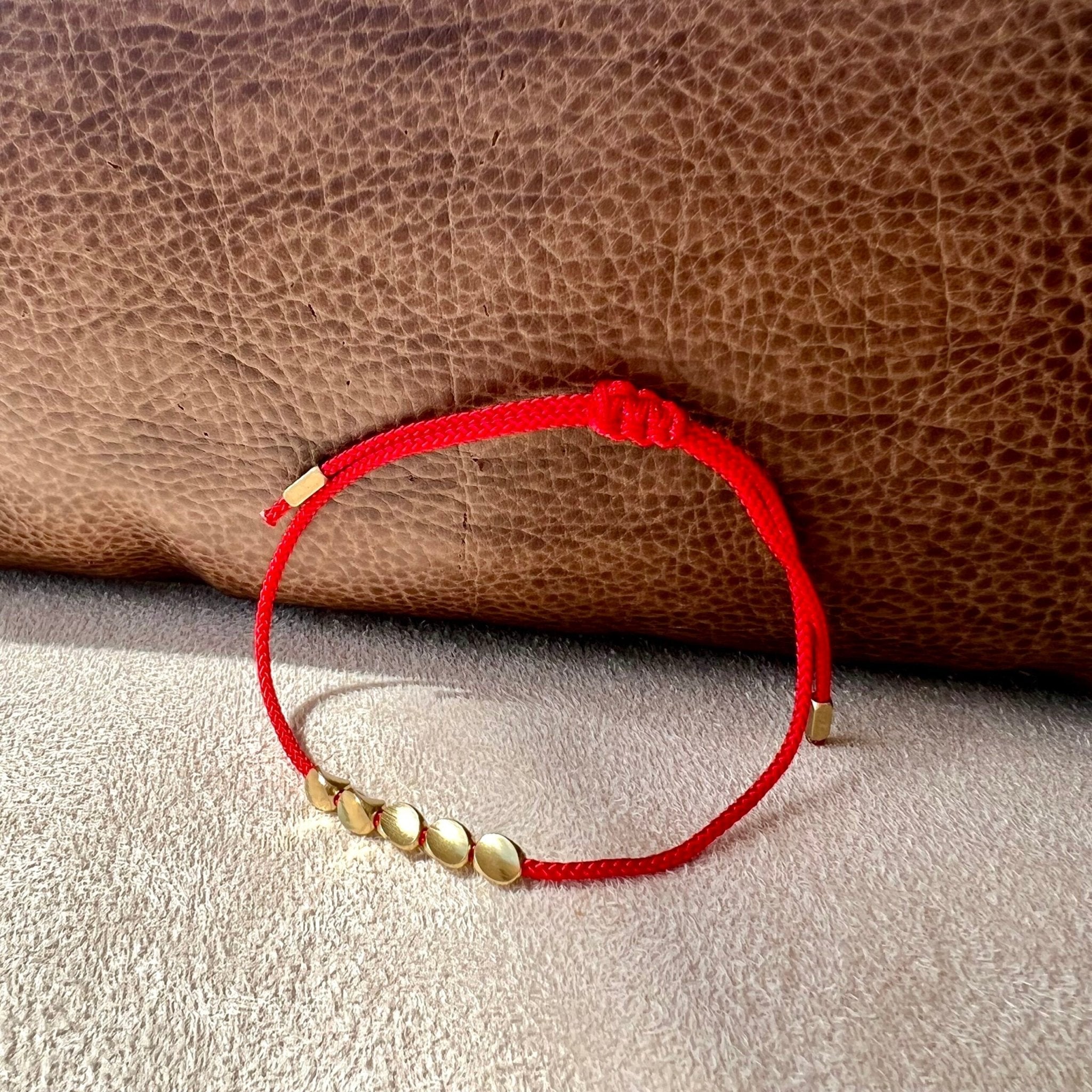 Bracelet Fil Rouge Protection Chance – Bijou Lumière Cuivre - Biloria