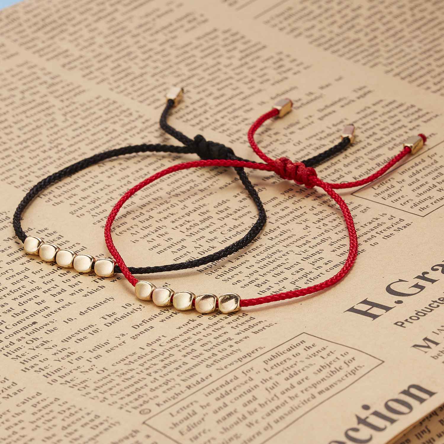 Bracelet Fil Rouge Protection Chance – Bijou Lumière Cuivre - Biloria