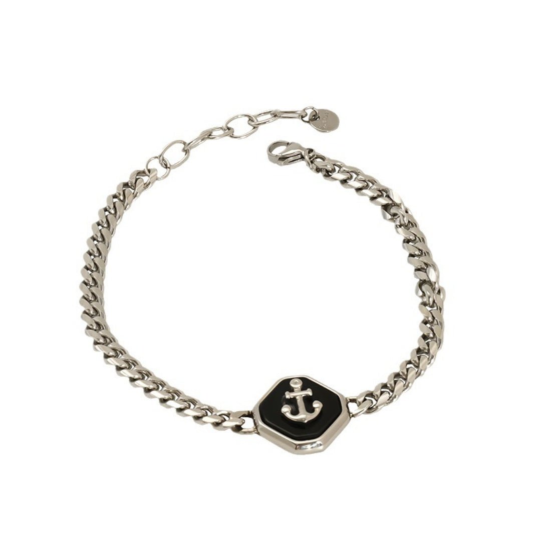 Bracelet Homme Ancre Marine – Stabilité et Force - Biloria