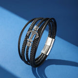 Bracelet Homme Ancre Marine Tressé - Cadeau Symbole Ancrage - Biloria