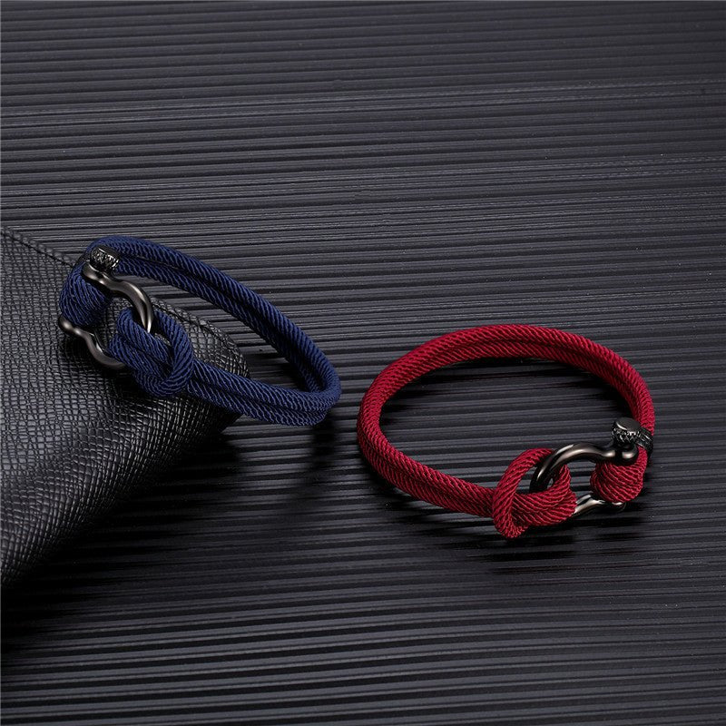 Bracelet Homme Cordon Milan - Courage Coloré - Biloria