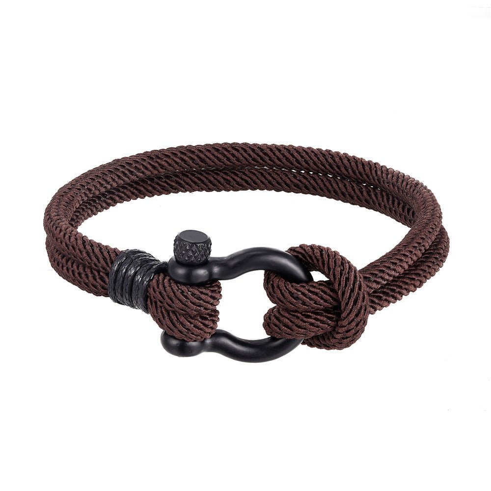 Bracelet Homme Cordon Milan - Courage Coloré - Biloria