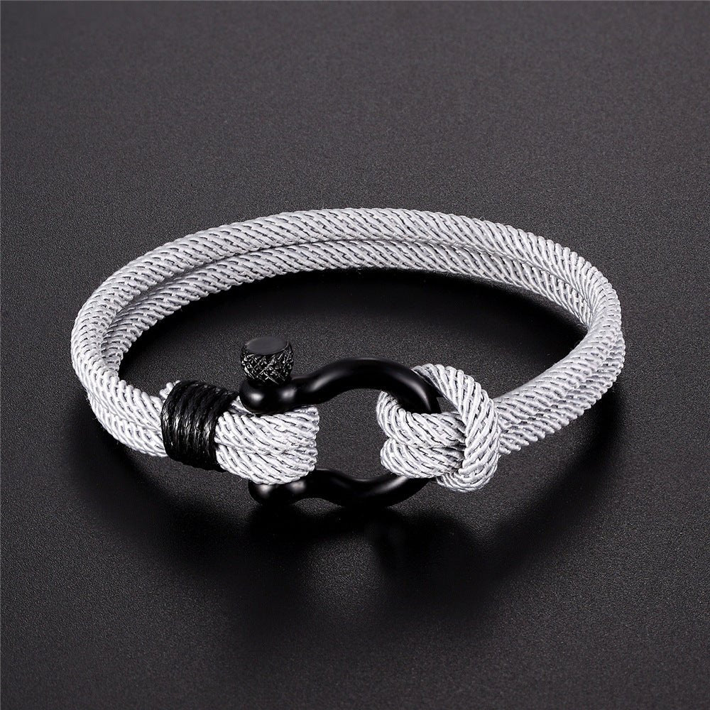 Bracelet Homme Cordon Milan - Courage Coloré - Biloria