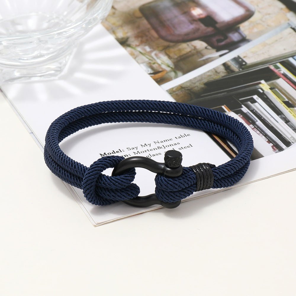 Bracelet Homme Cordon Milan - Courage Coloré - Biloria