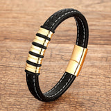 Bracelet Homme Cuir Essentiel Minimaliste – Artisanat Fait Main - Biloria