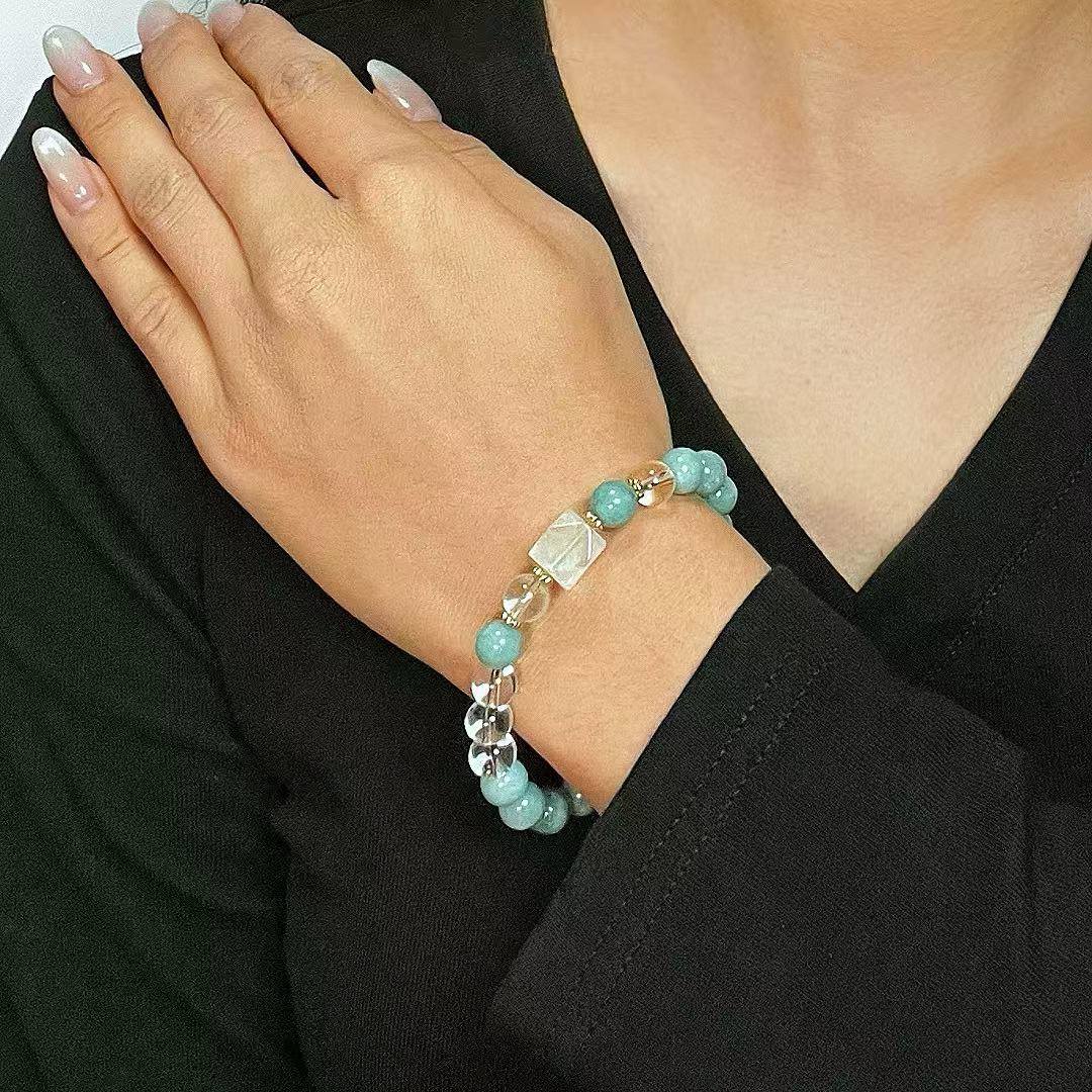 Bracelet Jade et Cristal de Roche – Cadeau Harmonie - Biloria