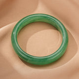 Bracelet Jonc Aventurine Verte Fait Main - Biloria