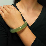 Bracelet Jonc en Jade Vert d'Eau pour Décoration Intérieure - Biloria