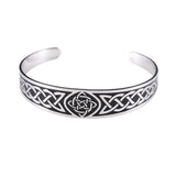 Bracelet Jonc Viking Nœud Éternel Acier Inoxydable - Biloria