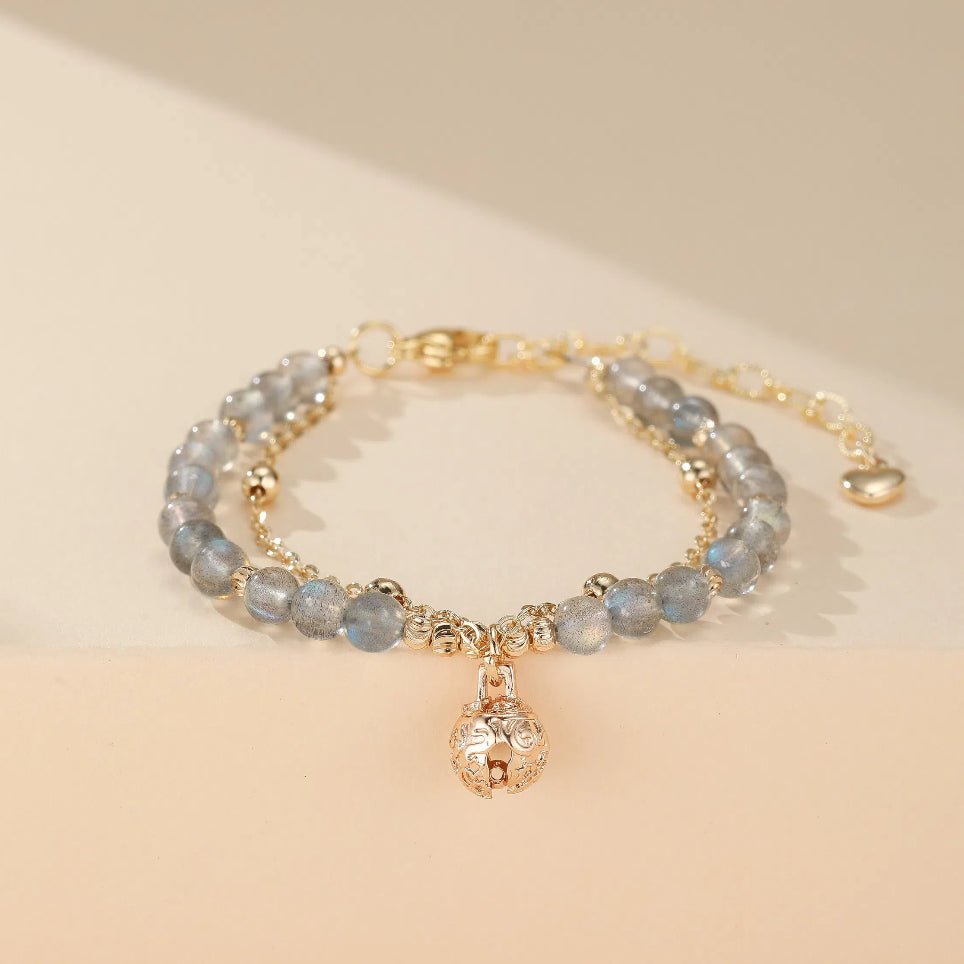 Bracelet Labradorite Artisanal Fait Main – Protection et Sérénité - Biloria