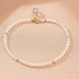Bracelet Labradorite Cristal de Roche Spinelle Noir – Feng Shui - Biloria