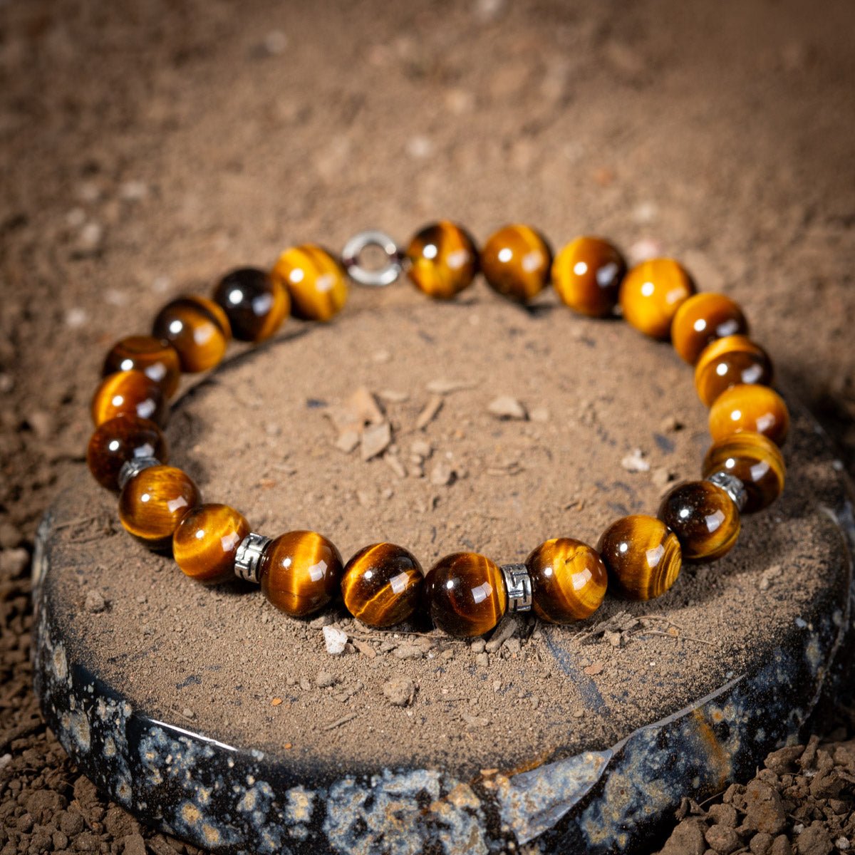 Bracelet Œil de Tigre Argent 925 Homme – Protection et Confiance - Biloria