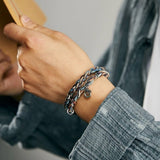 Bracelet Œil de Tigre et Jade Fait Main – Cadeau Spirituel - Biloria