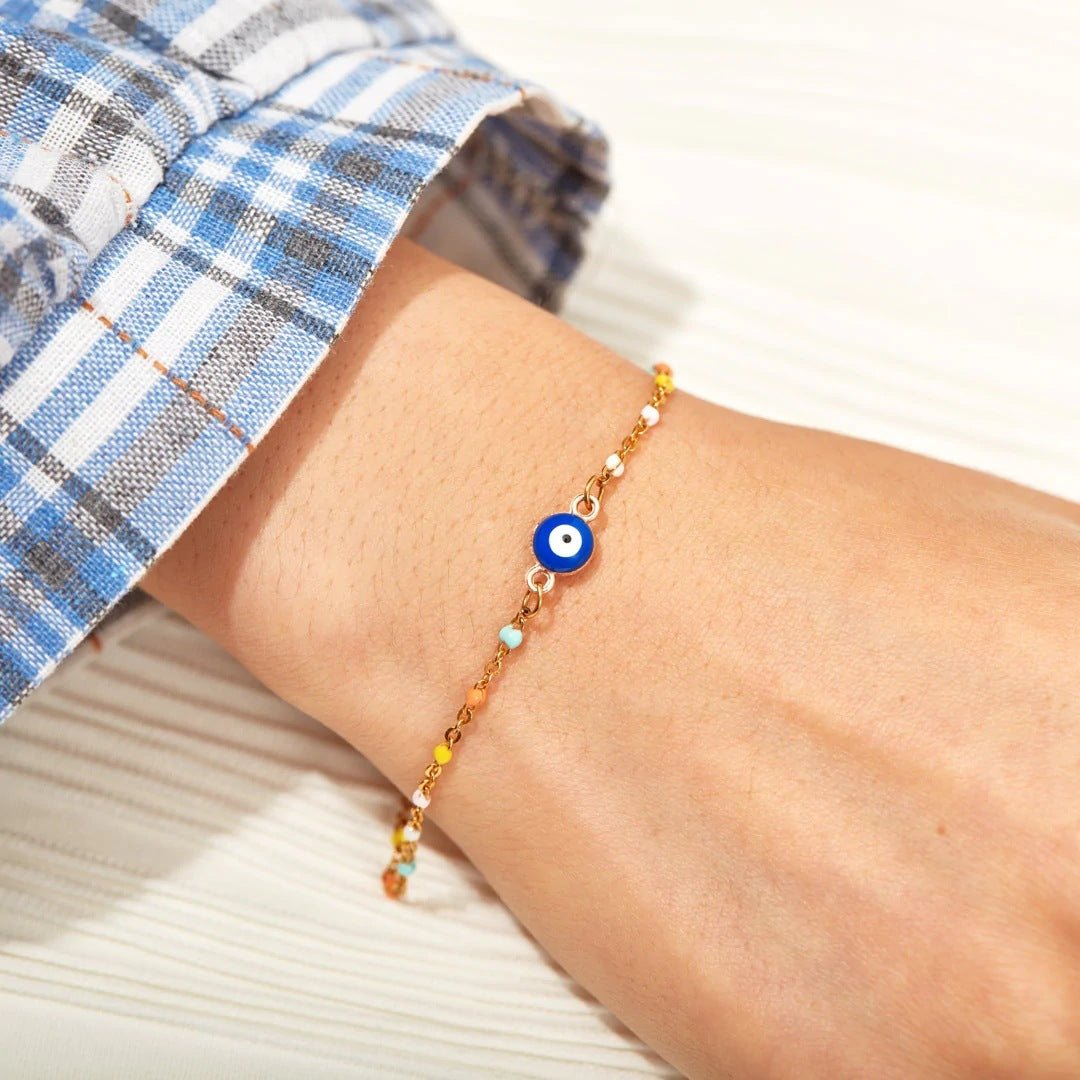 Bracelet Œil Protecteur Argent 925 – Confiance Intérieure - Biloria