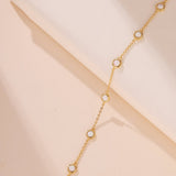 Bracelet Opale Argent Plaqué Or – Harmonie et Pureté - Biloria