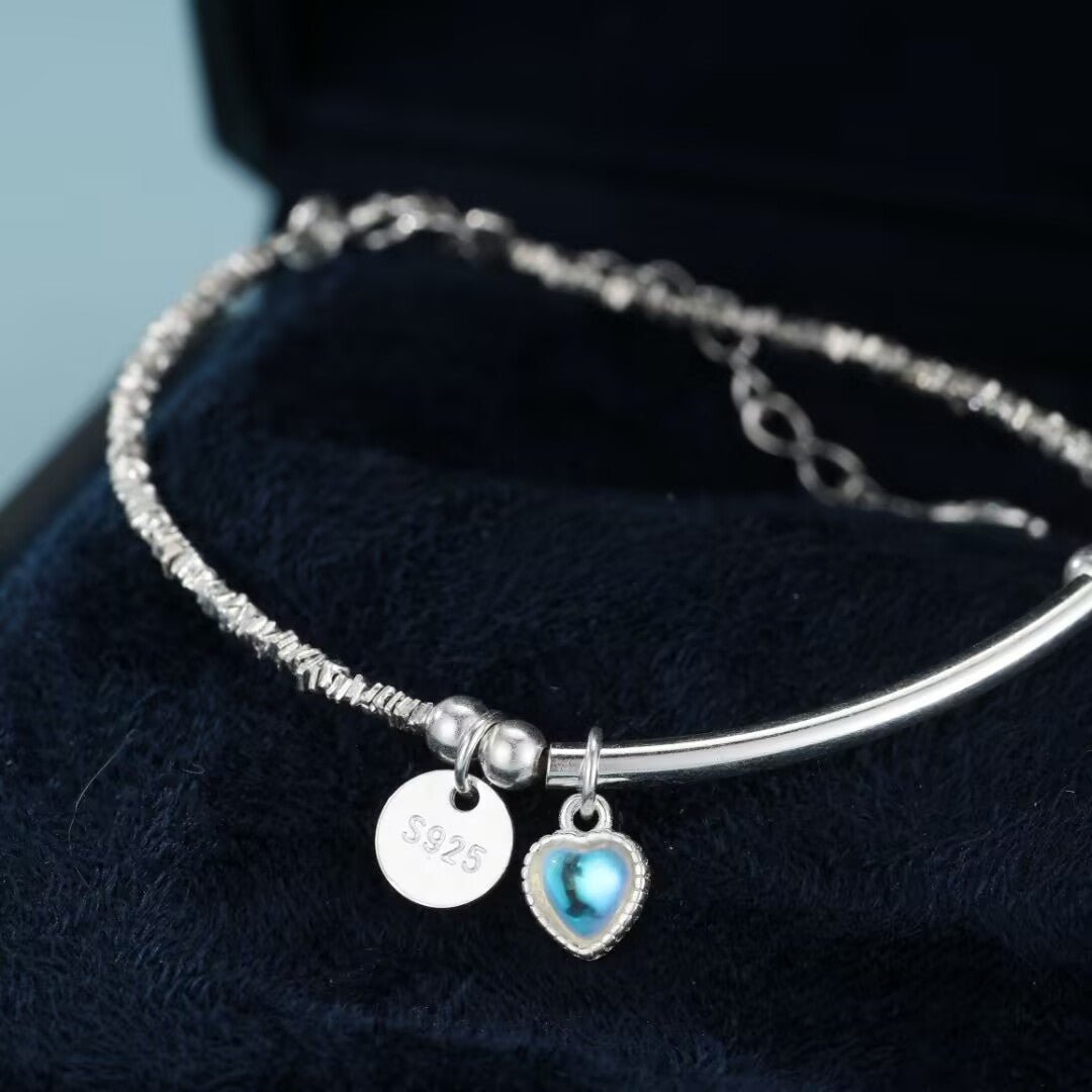 Bracelet Pierre de Lune Argent 925 - Cadeau Féminin - Biloria