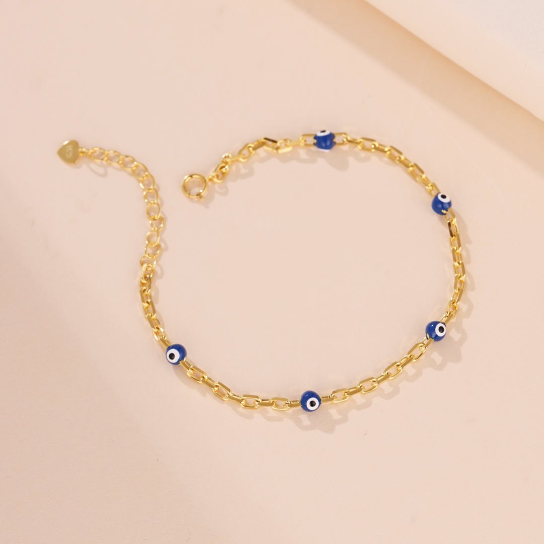 Bracelet Protecteur Mauvais Œil Argent 925 à Offrir - Biloria